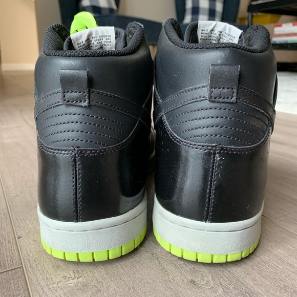 Nike Dunk High Premium Black/Volt Men’s 11 - Picture 4 of 7
